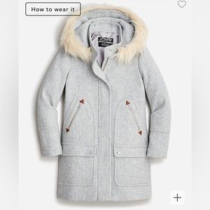 JCrew 4Tall new chateau parka in Italian stadium-cloth